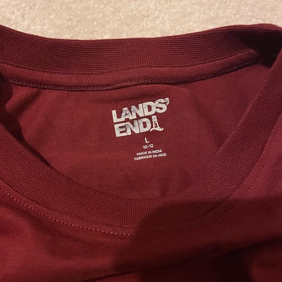 Lands End embroidered dinosaur tee-large 10-12 NWOT - Picture 4 of 7